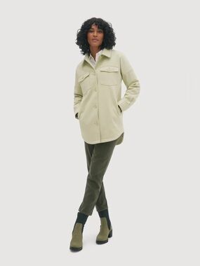 Noize Monik NWT Mid Length Vegan Wool Moss Button Down Shirt Jacket Sz L